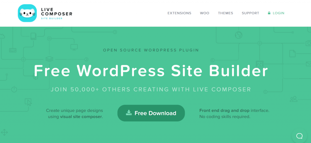 wordpress drag and drop page builder